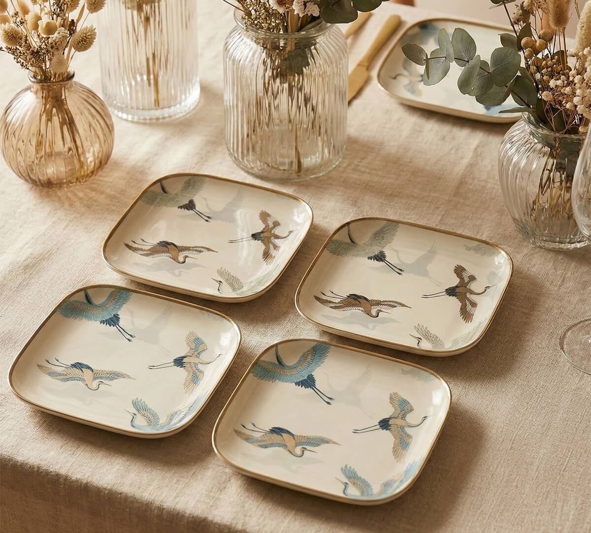 India Circus by Krsnaa Mehta Free Flight Square Platter Set