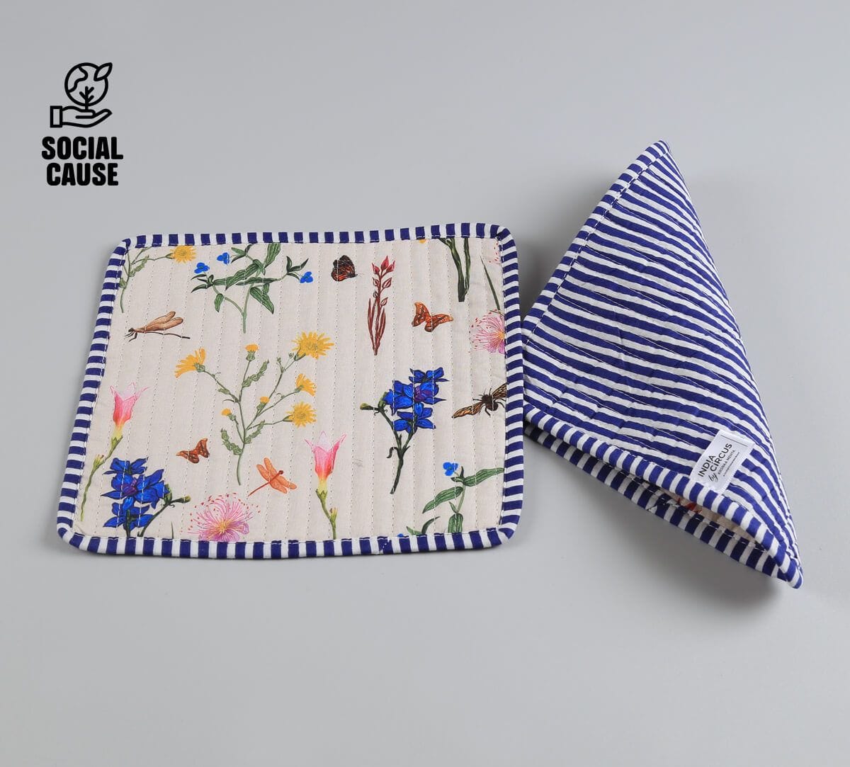 NGCPR Collection - Floral Play Quilted Trivets Set of 2