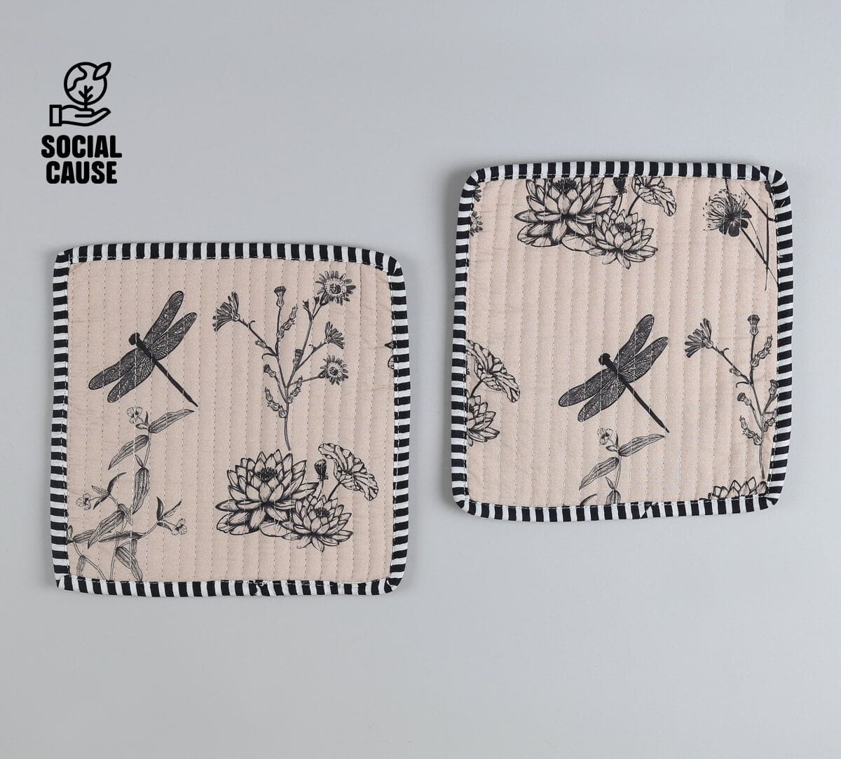 NGCPR Collection - Ghats Garden Quilted Trivets Set of 2