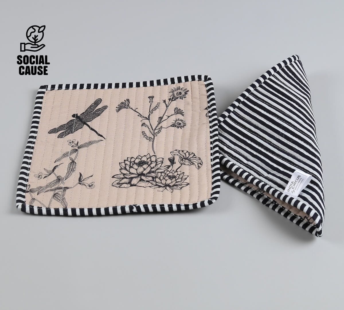 NGCPR Collection - Ghats Garden Quilted Trivets Set of 2