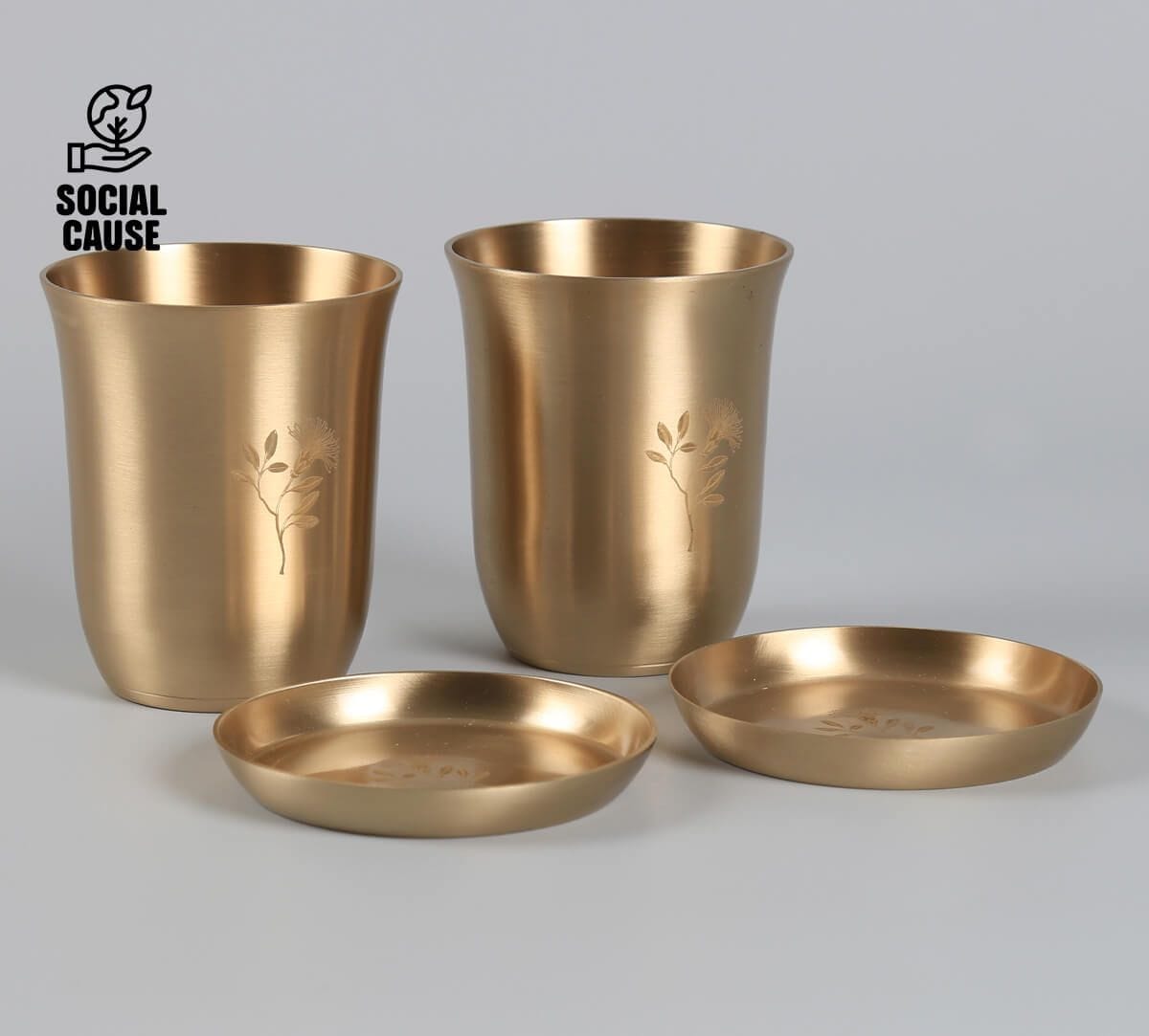 NGCPR Collection - Sonneratia Alba Kansa Coasters and Tumblers Set