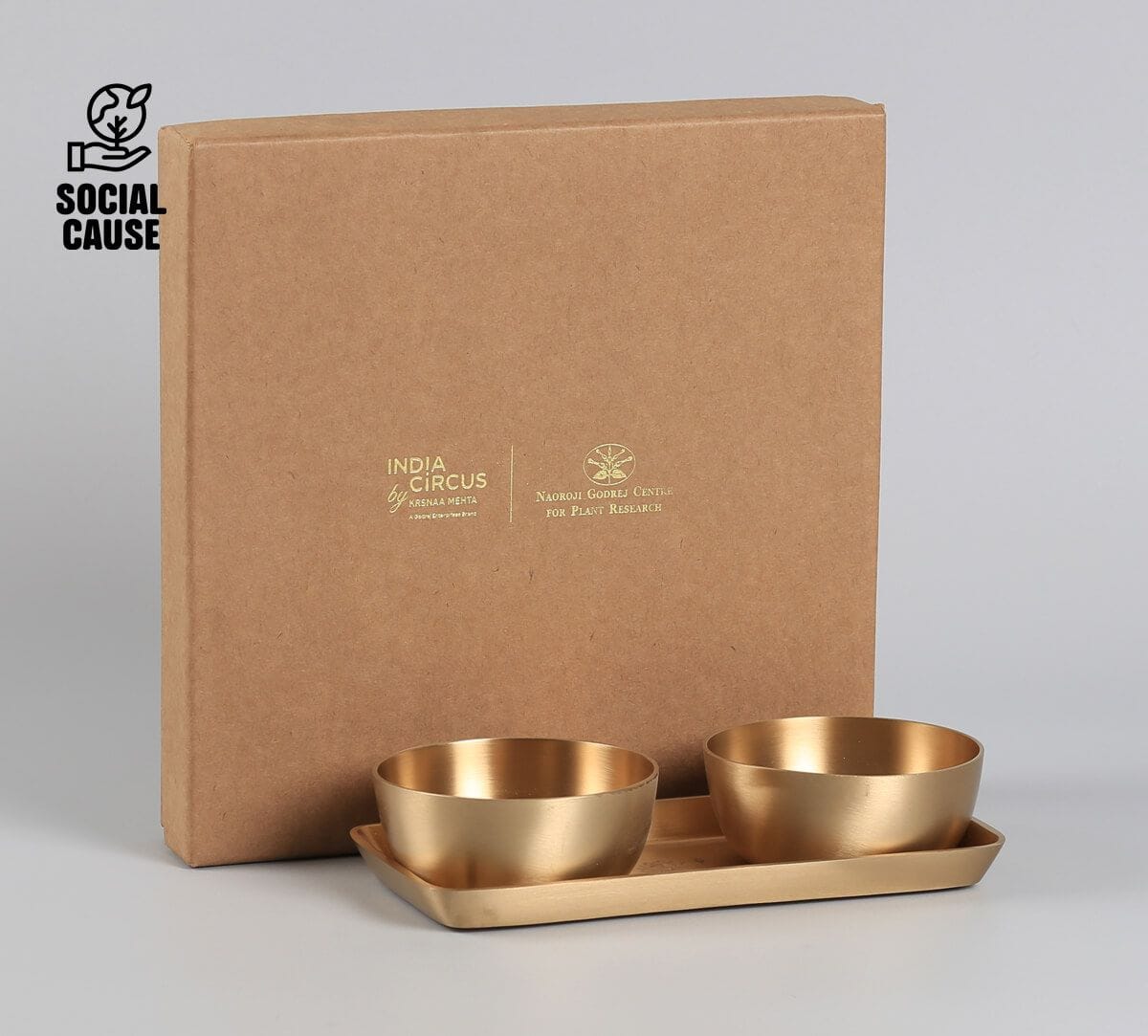 NGCPR Collection - Meghalaya Lily Kansa Bowls and Tray Set