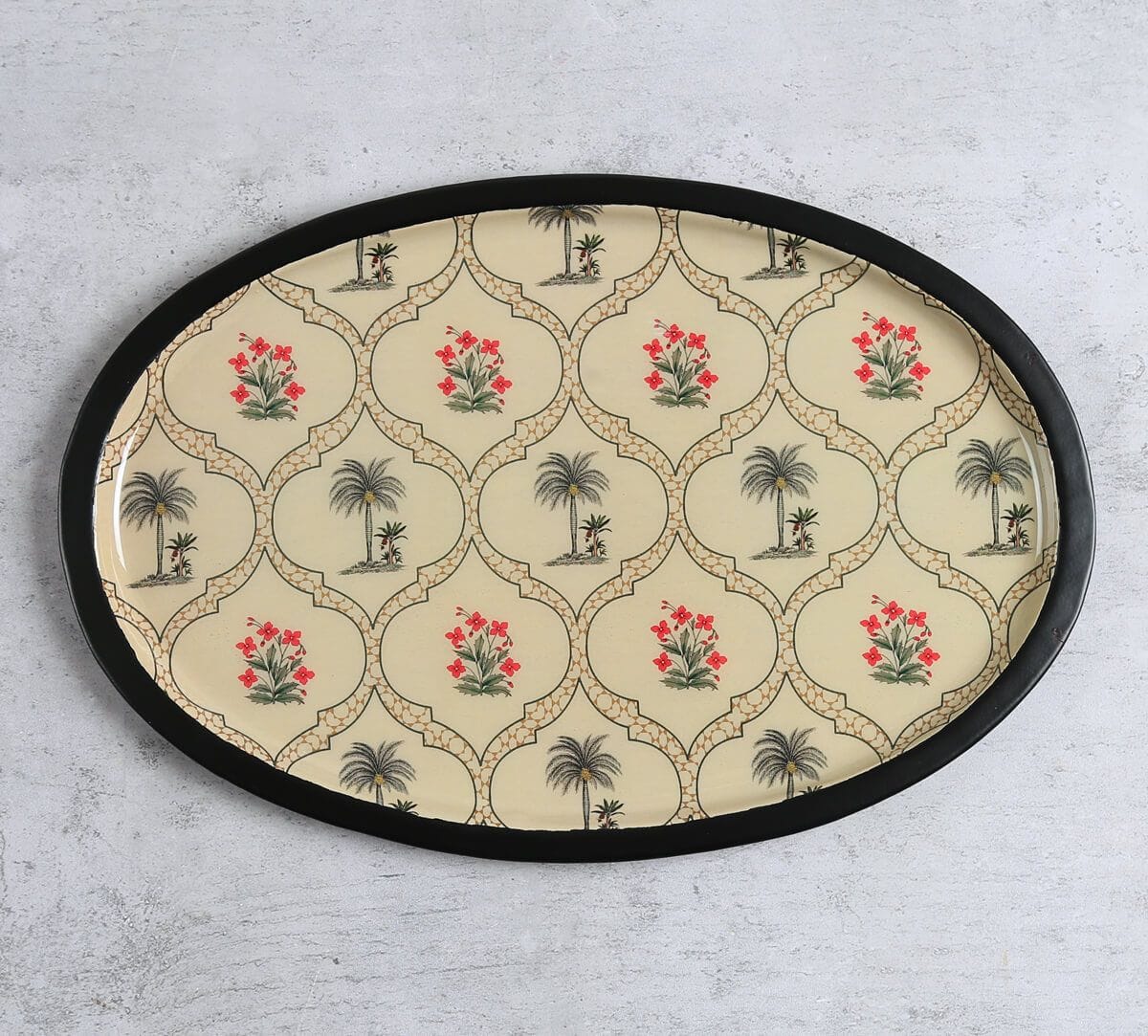 India Circus by Krsnaa Mehta Tropic Tryst Oval Tray