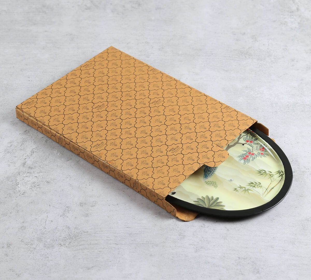 India Circus by Krsnaa Mehta Bird Oasis Oval Tray