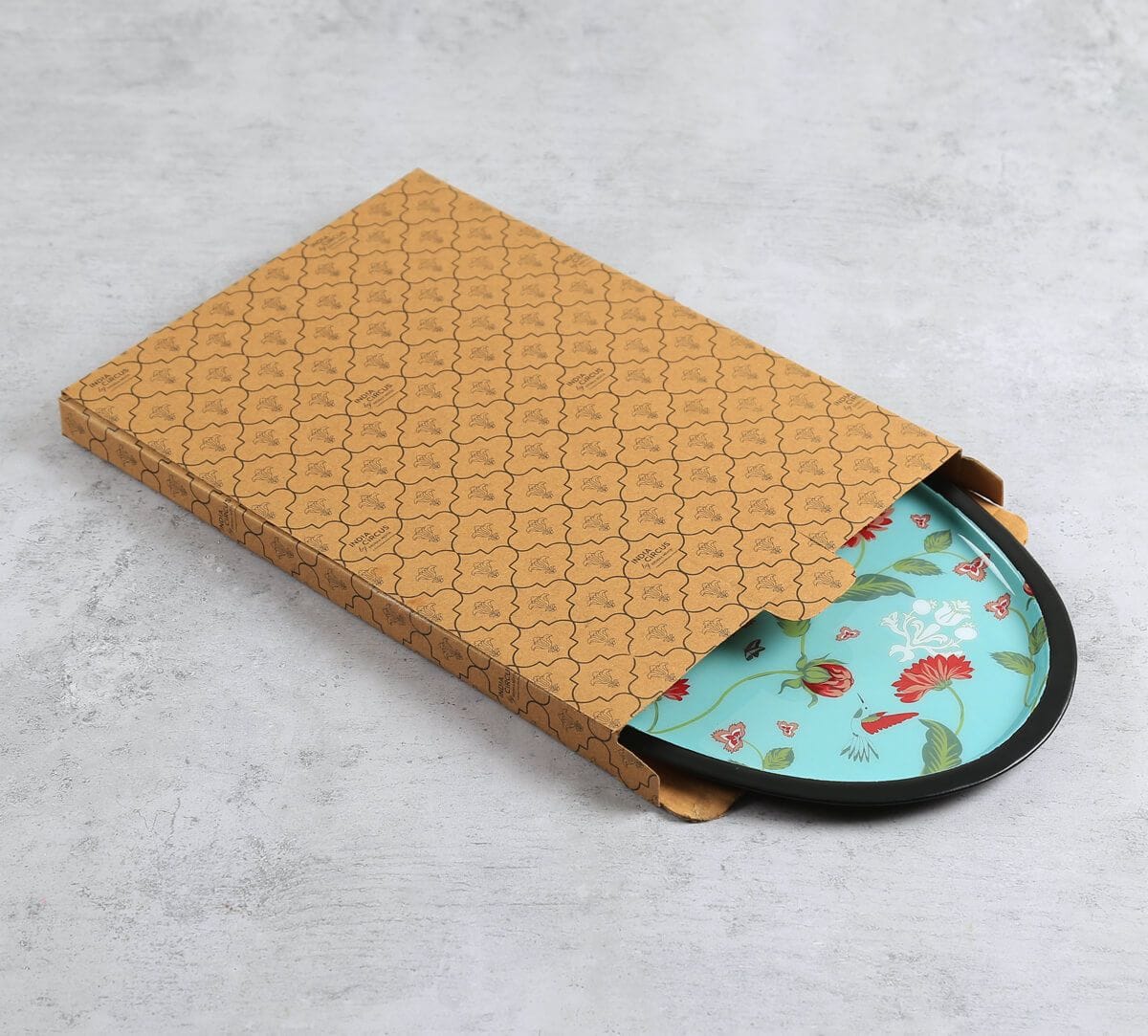 India Circus by Krsnaa Mehta Zinnian Jazz Oval Tray