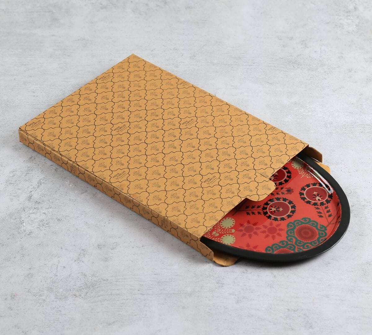 India Circus by Krsnaa Mehta Raceme Rosettes Oval Tray