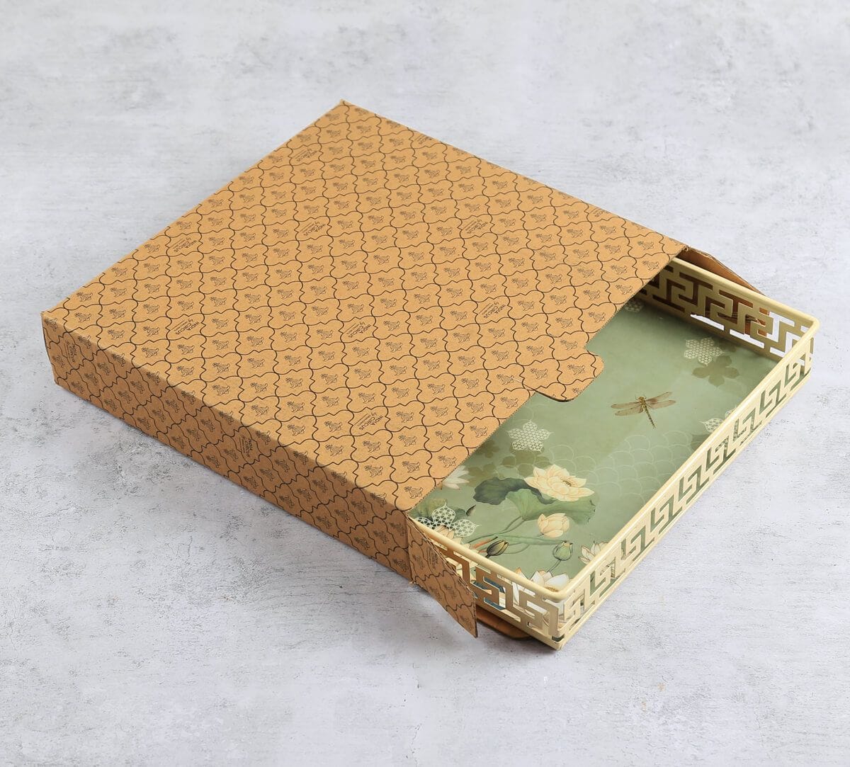 India Circus by Krsnaa Mehta Sage Serenity Iron Square Tray