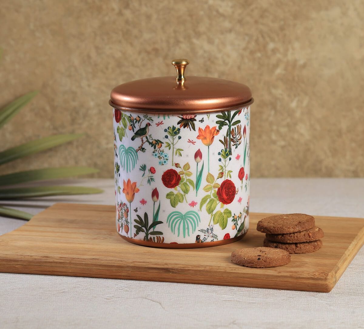 India Circus by Krsnaa Mehta Petal and Plume Steel Cookie Jar