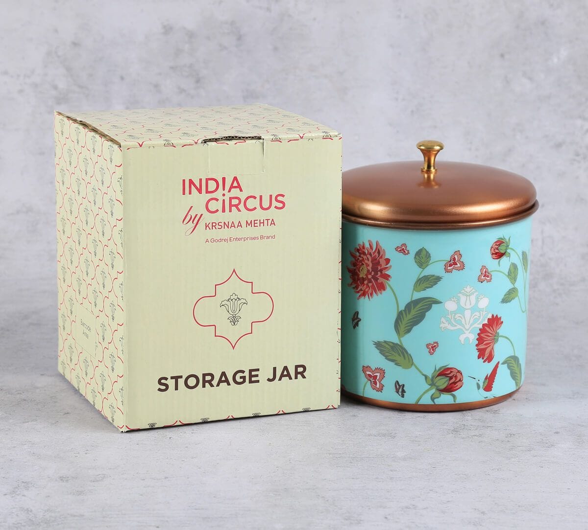 India Circus by Krsnaa Mehta Zinnian Jazz Steel Cookie Jar