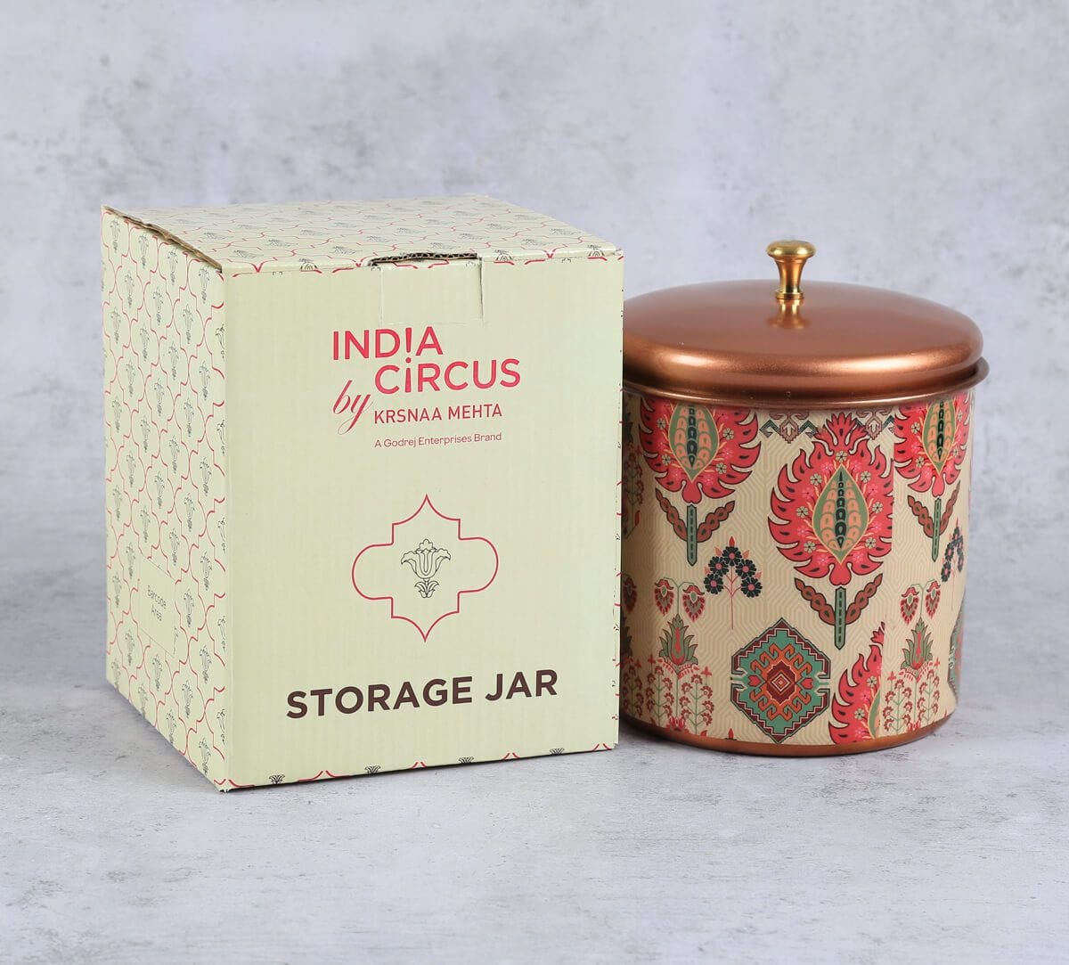 India Circus by Krsnaa Mehta Mystifying Dazzle Steel Cookie Jar