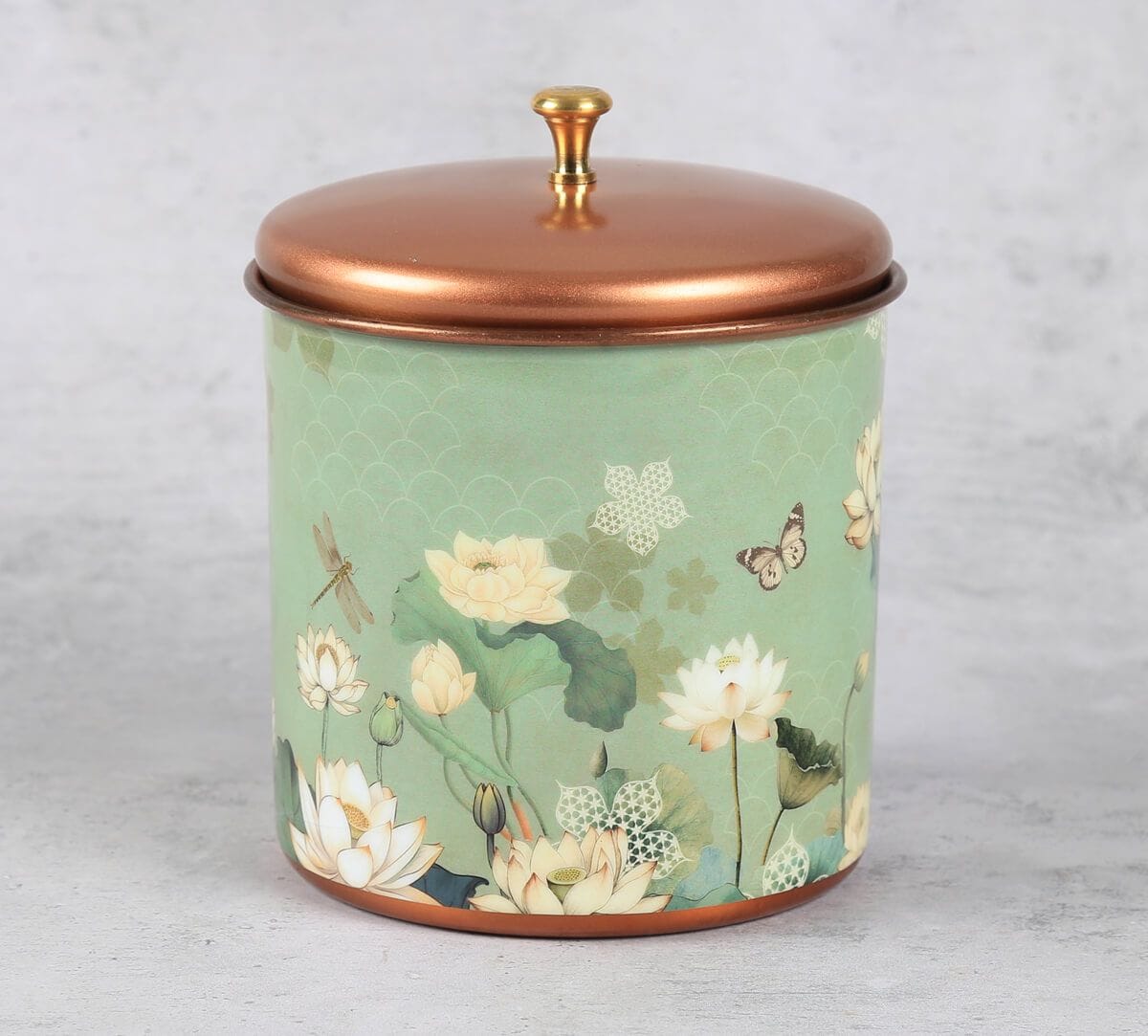 India Circus by Krsnaa Mehta Sage Serenity Steel Cookie Jar