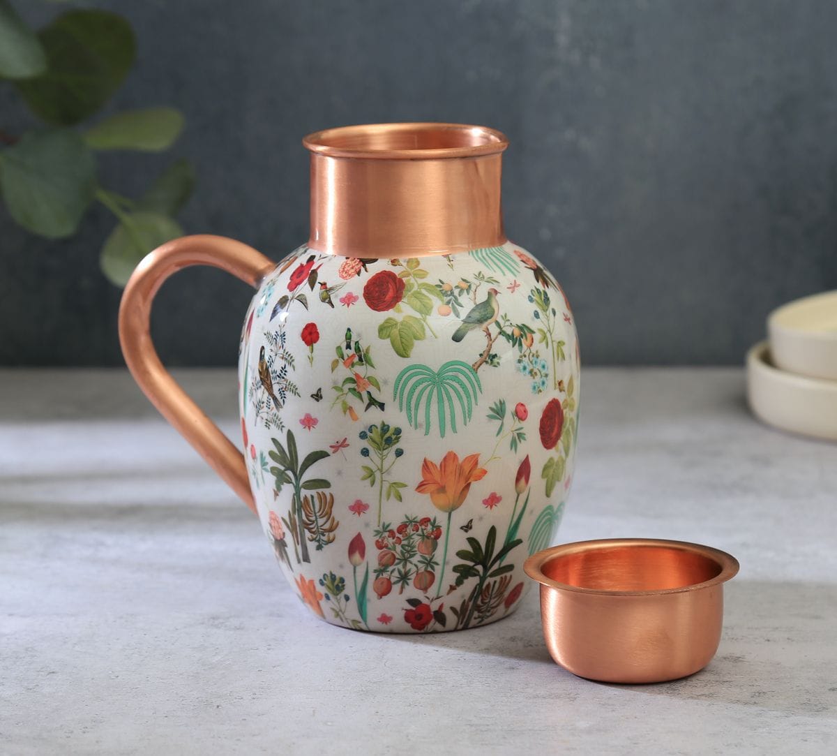 India Circus by Krsnaa Mehta Petal and Plume Copper Jug