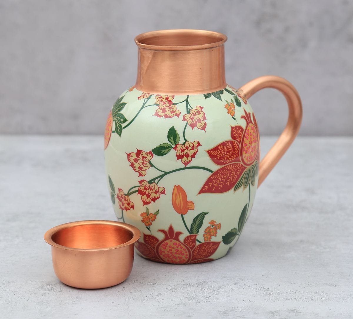India Circus by Krsnaa Mehta Blushed Orchard Copper Jug Set
