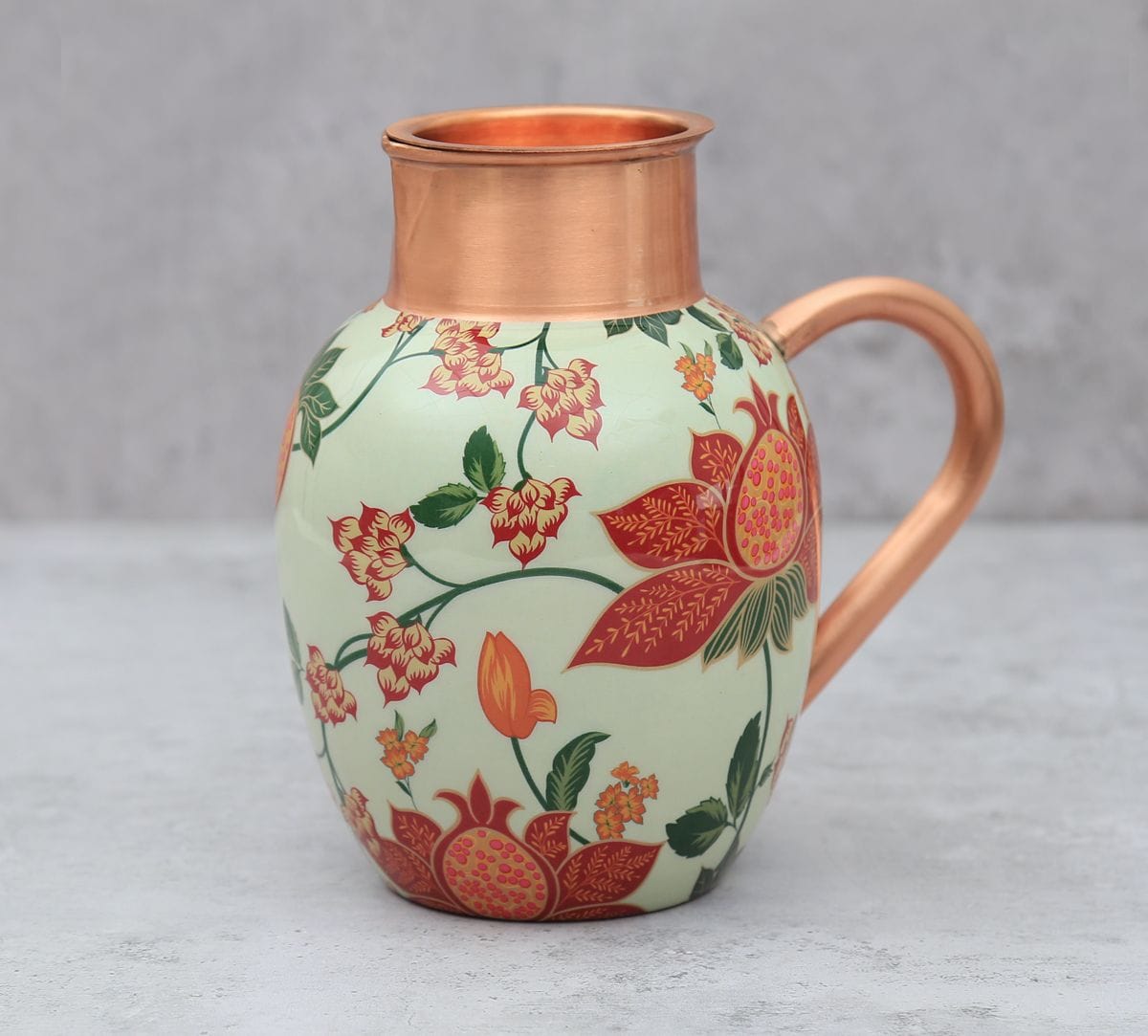 India Circus by Krsnaa Mehta Blushed Orchard Copper Jug Set