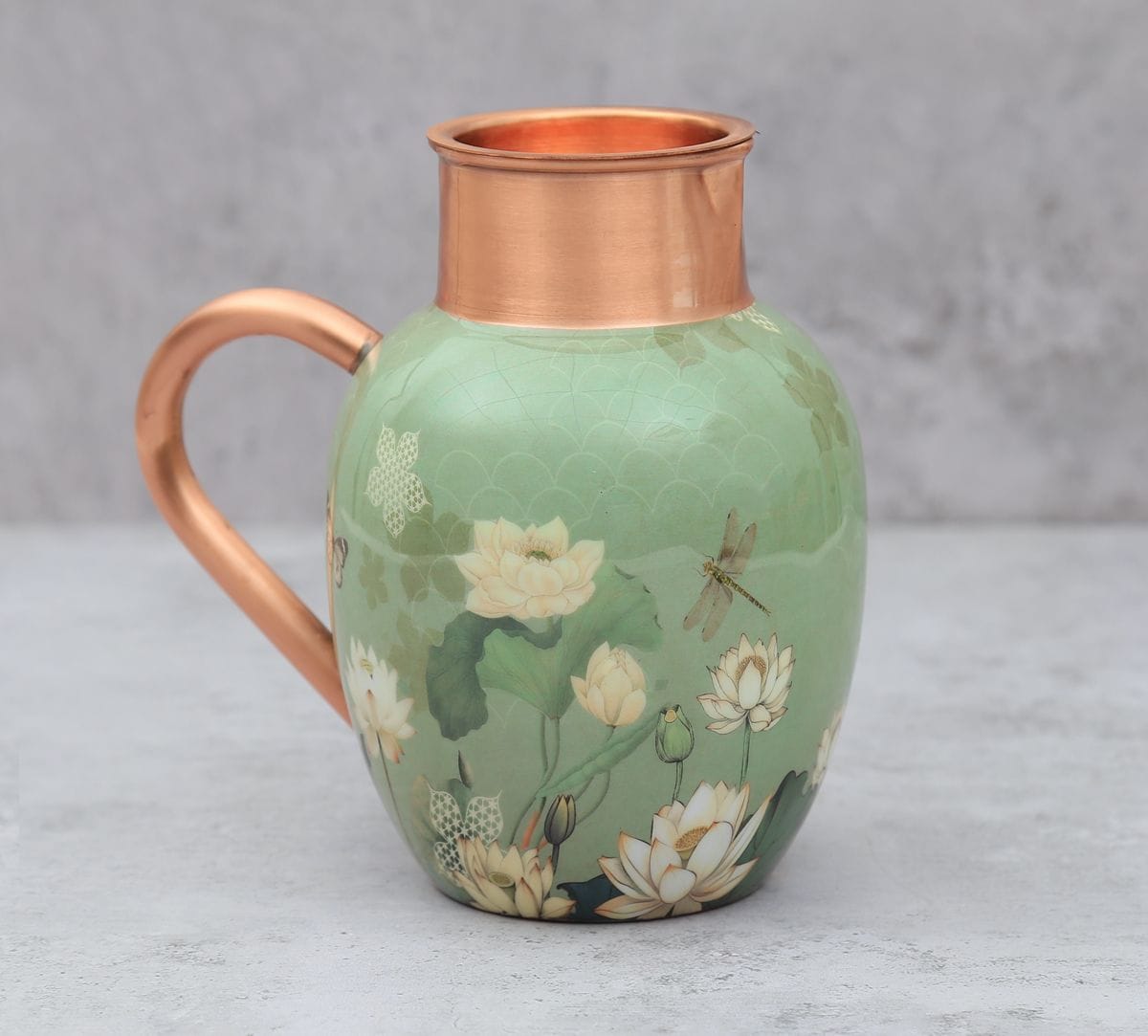 India Circus by Krsnaa Mehta Sage Serenity Copper Jug Set