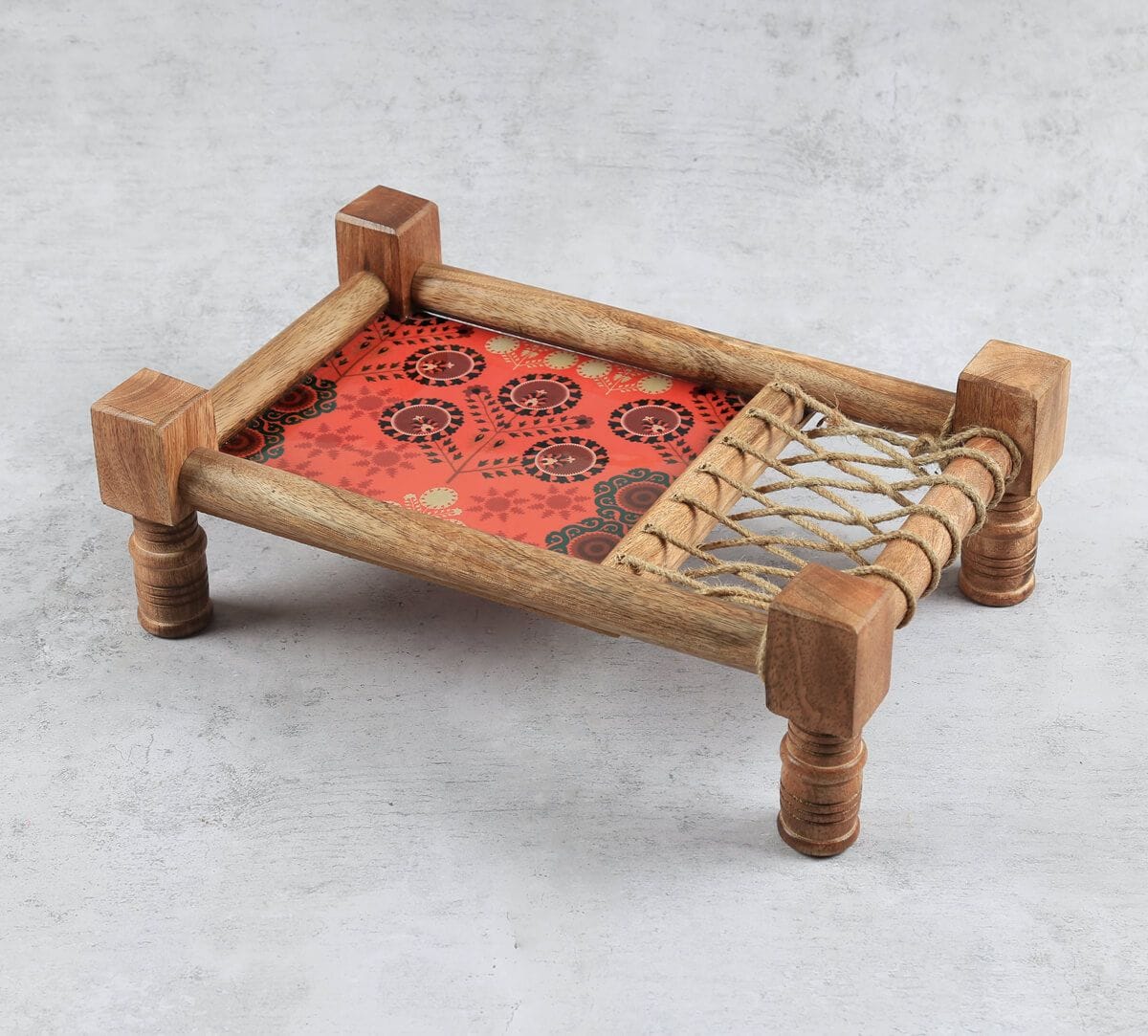 India Circus by Krsnaa Mehta Raceme Rosettes Wooden Platter