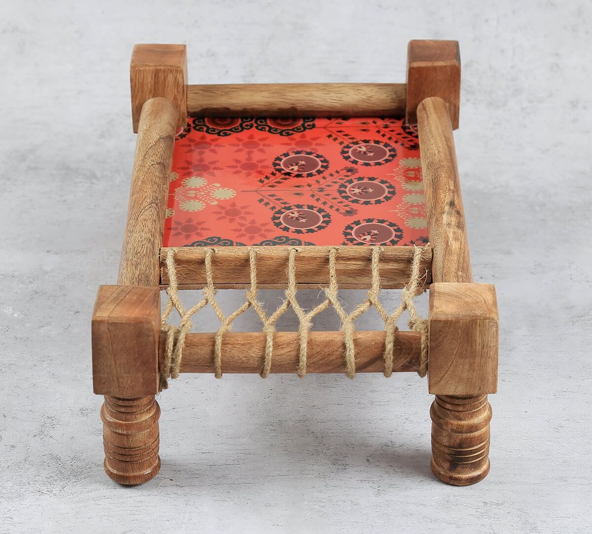 India Circus by Krsnaa Mehta Raceme Rosettes Wooden Platter