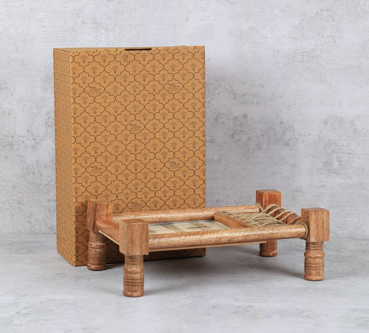 India Circus by Krsnaa Mehta Palms of Chanderi Wooden Platter