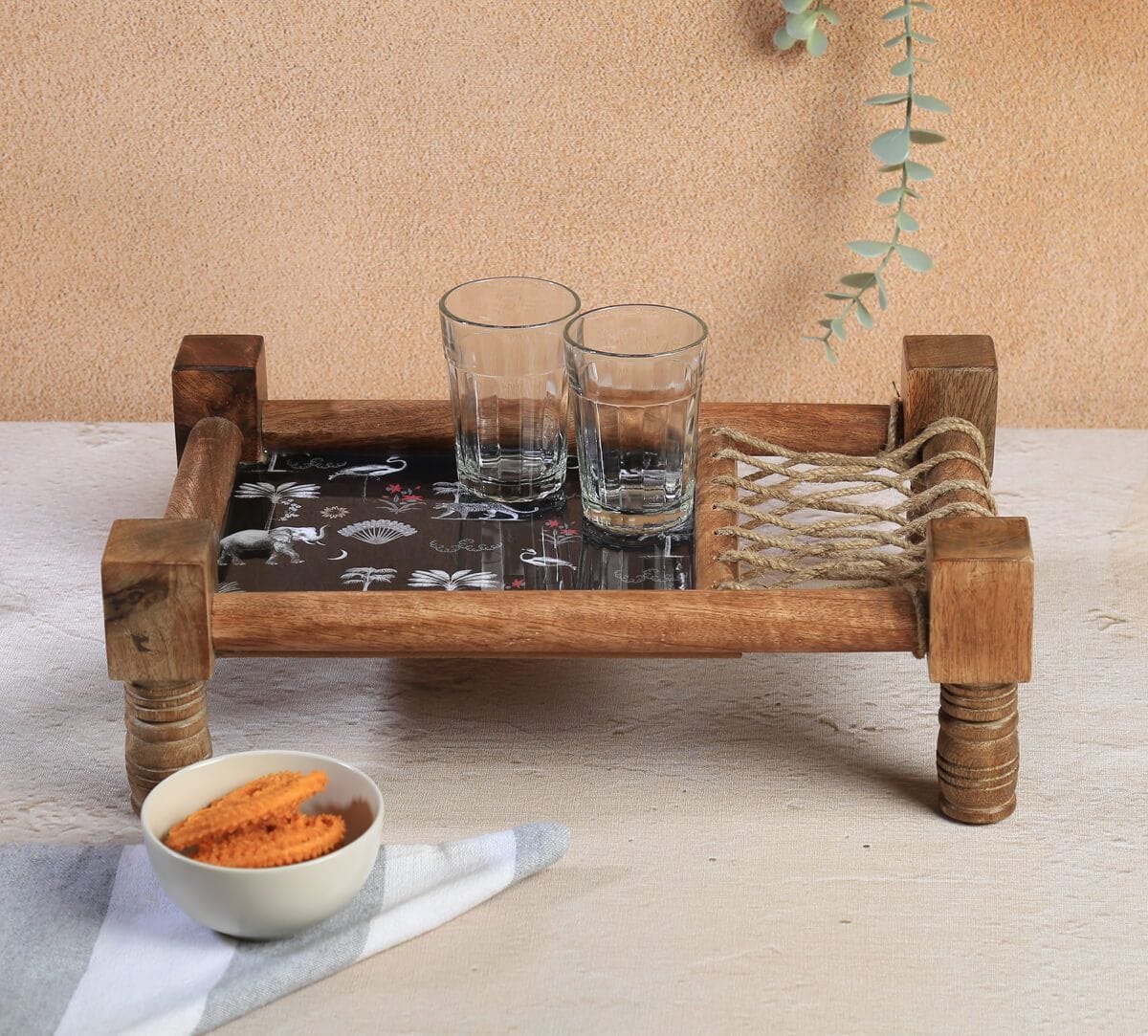 India Circus by Krsnaa Mehta Animalia Creations Wooden Platter