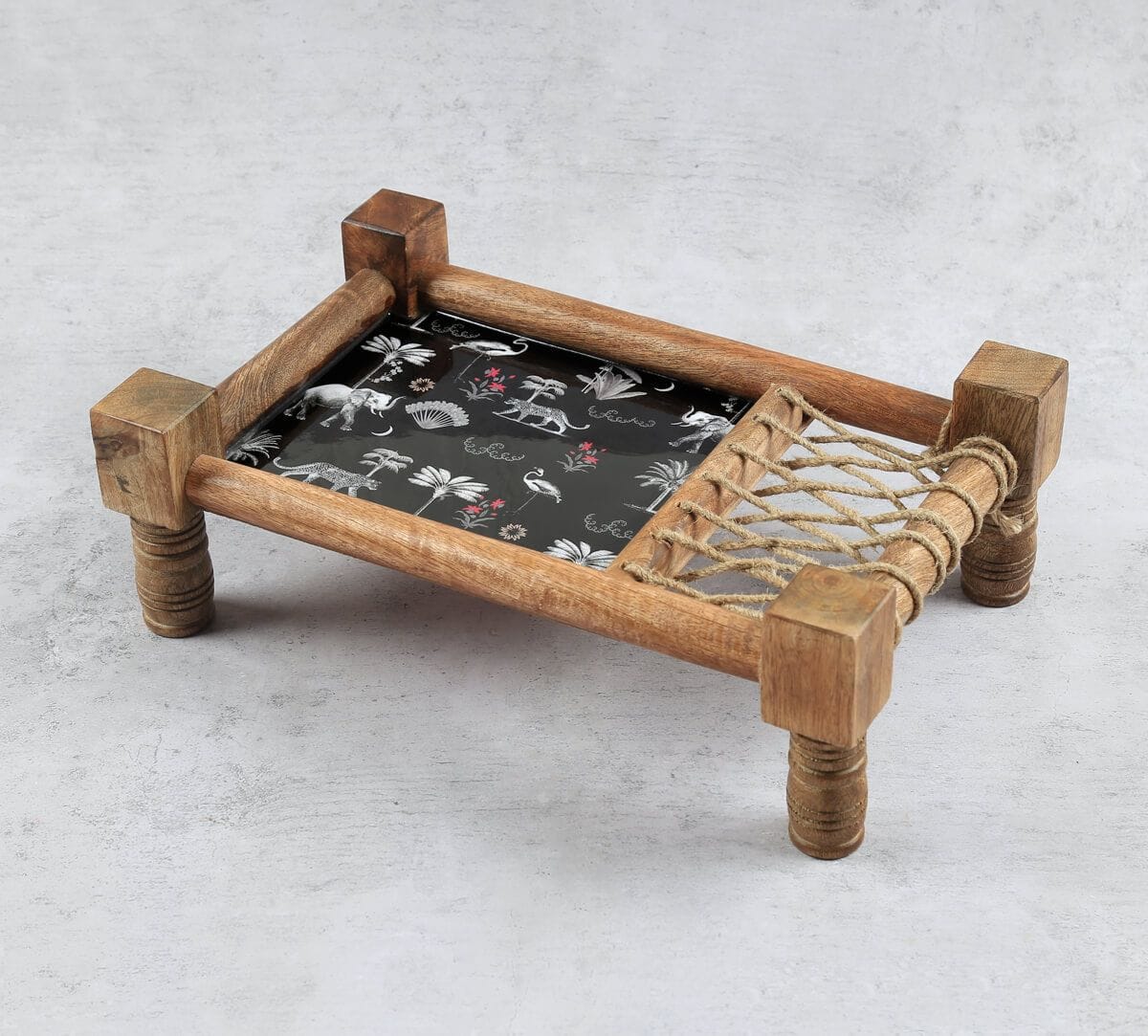 India Circus by Krsnaa Mehta Animalia Creations Wooden Platter