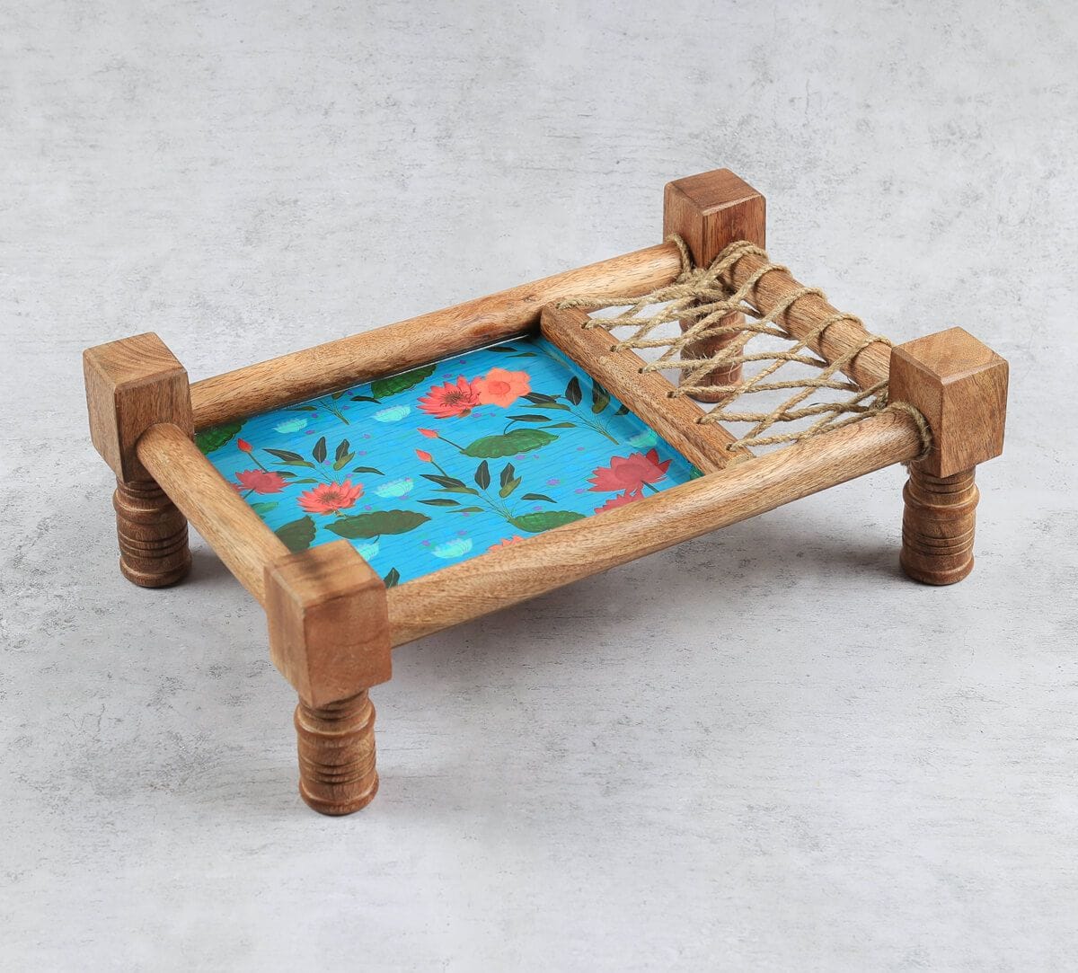 India Circus by Krsnaa Mehta Blossomy Mosaic Wooden Platter