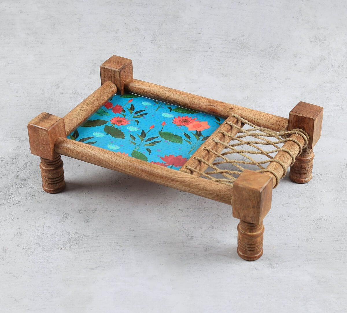 India Circus by Krsnaa Mehta Blossomy Mosaic Wooden Platter