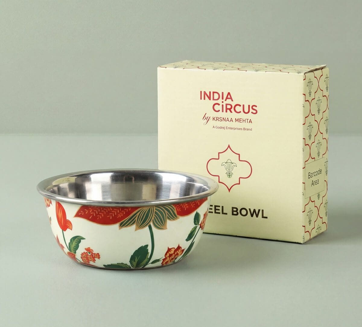 India Circus by Krsnaa Mehta Blushed Orchard Small Steel Katori
