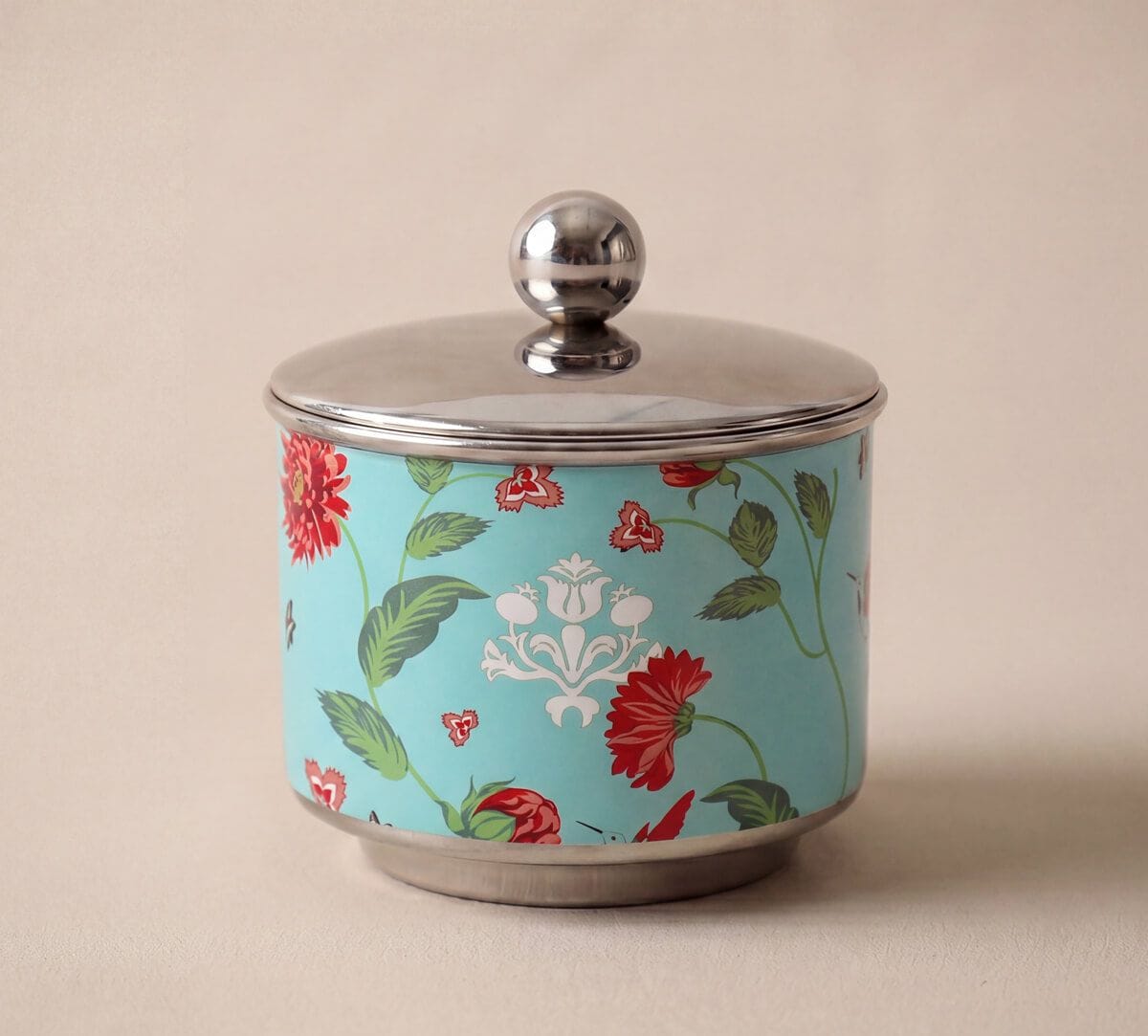 India Circus by Krsnaa Mehta Zinnian Jazz Steel Bowl with Lid