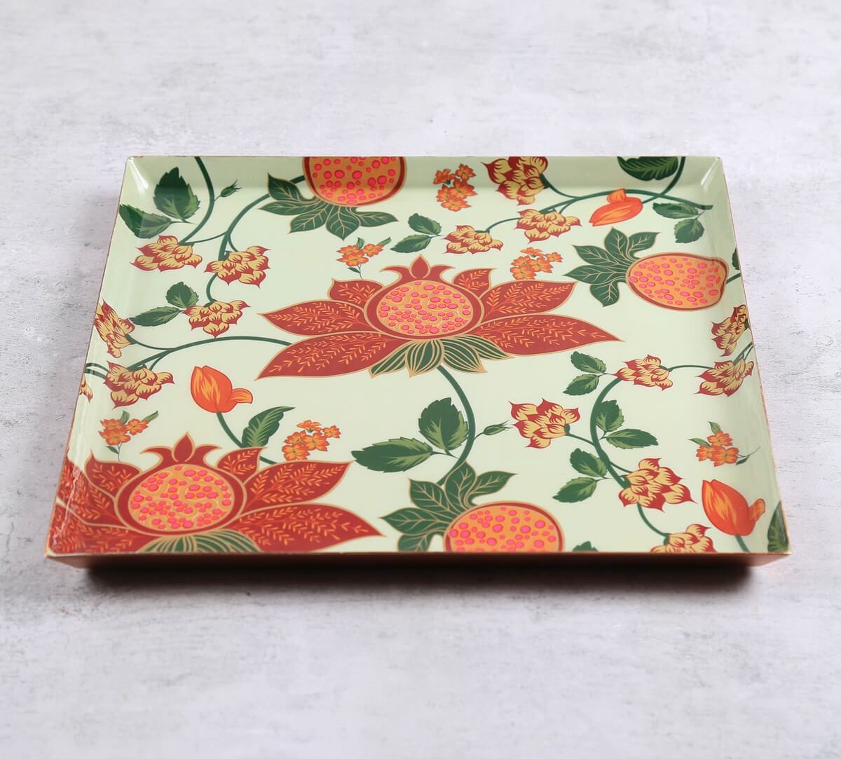 India Circus by Krsnaa Mehta Blushed Orchard Steel Platter