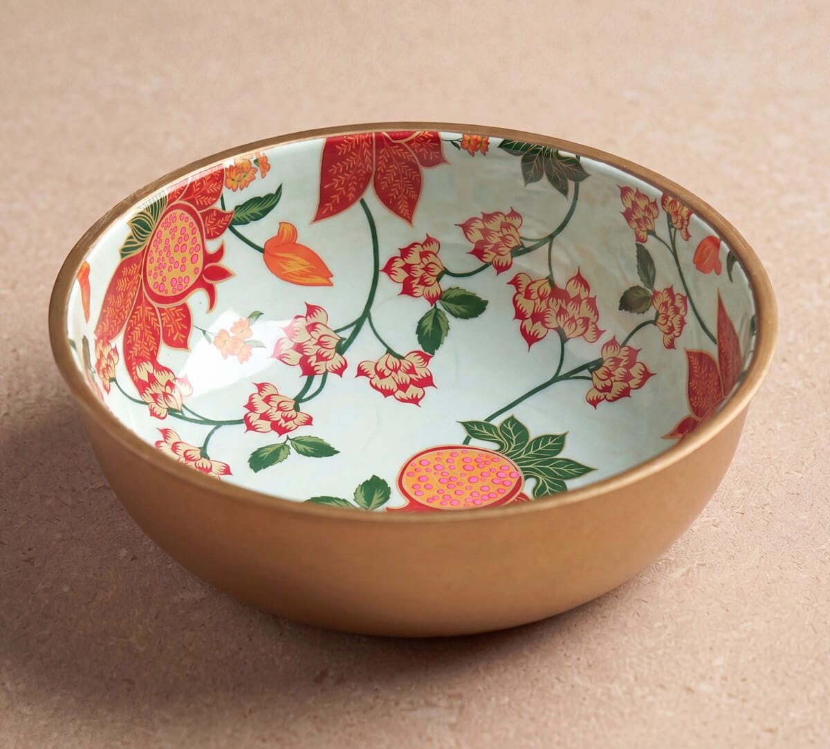 India Circus by Krsnaa Mehta Blushed Orchard Steel Bowl Set of 3