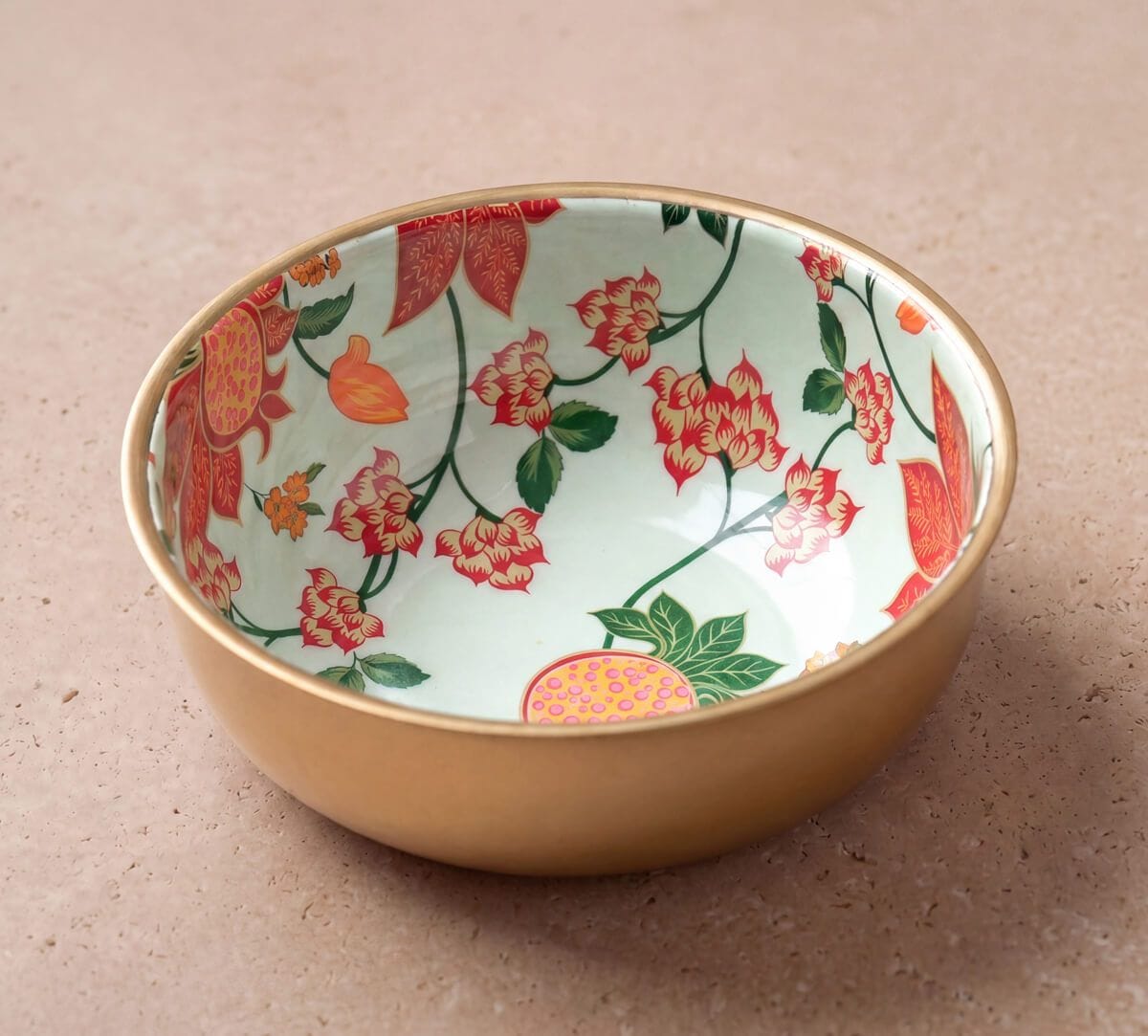 India Circus by Krsnaa Mehta Blushed Orchard Steel Bowl Set of 3