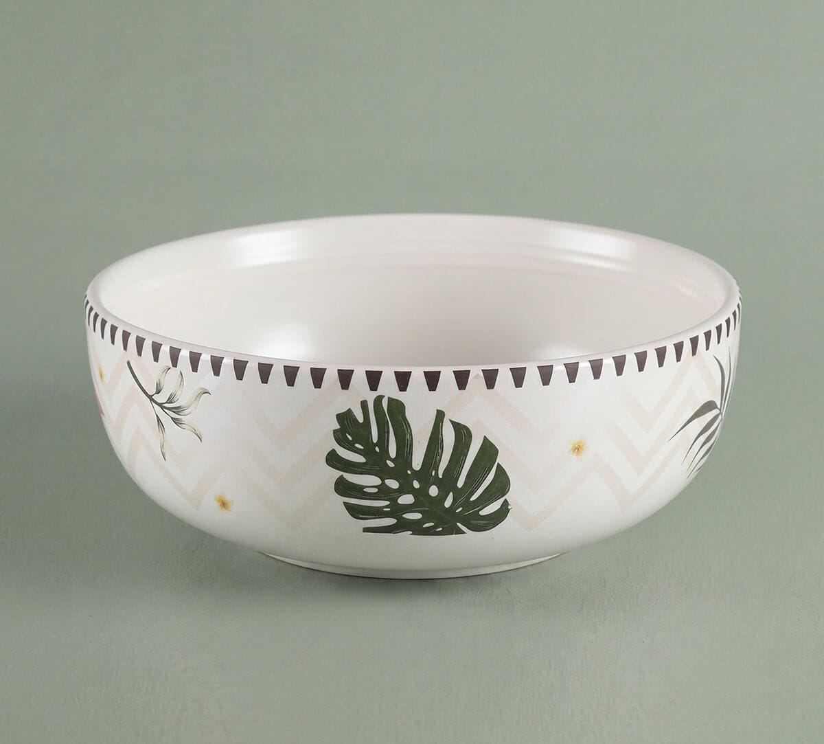 India Circus by Krsnaa Mehta Foraging Flamingo Serving Bowl
