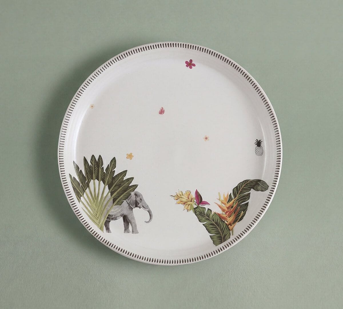 India Circus by Krsnaa Mehta Travellers Garden Quarter Plate Set of 2