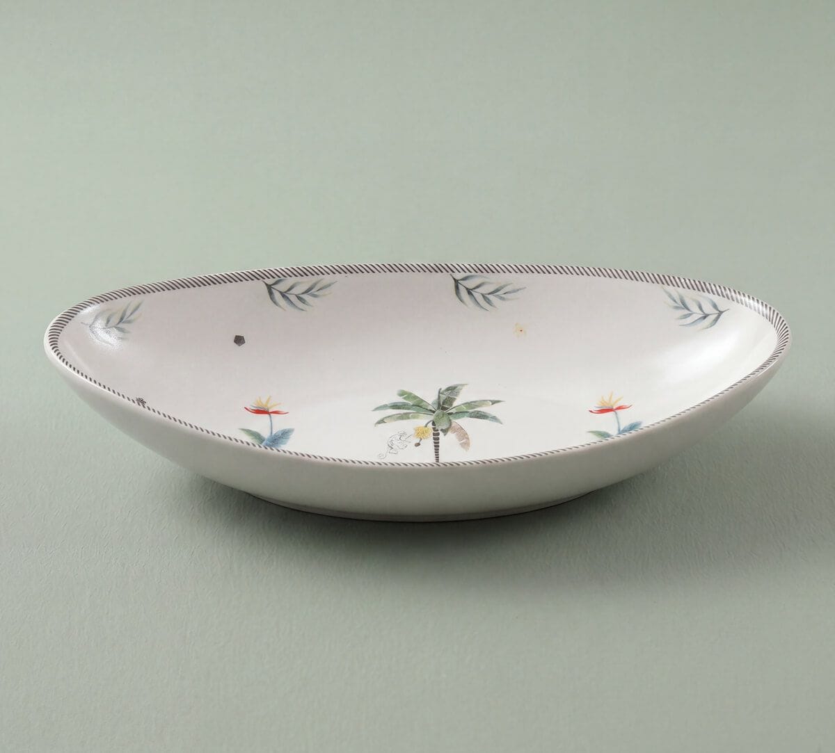 India Circus by Krsnaa Mehta Strelizias Garden Boat Shape Platter