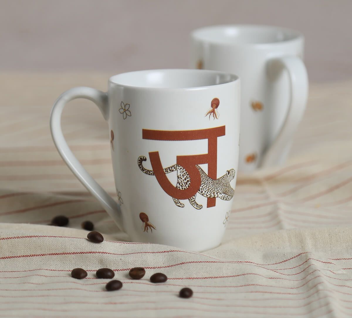 India Circus by Krsnaa Mehta Jelling Jaguars Porcelain Coffee Mug