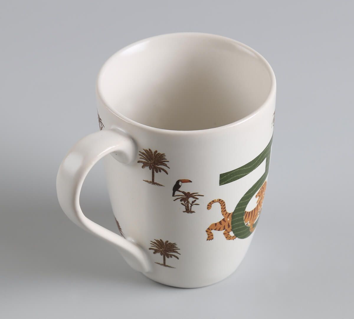 India Circus by Krsnaa Mehta Tundra Tiger Porcelain Coffee Mug