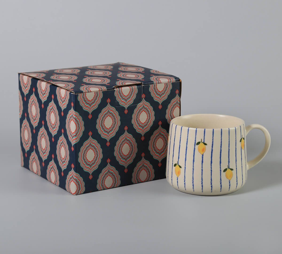 India Circus by Krsnaa Mehta Striped Citrus Coffee Mug