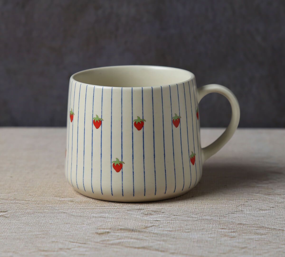 India Circus by Krsnaa Mehta Banded Strawberries Coffee Mug