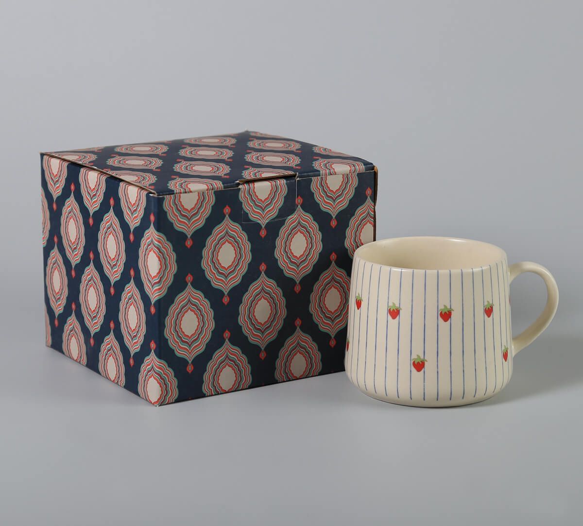 India Circus by Krsnaa Mehta Banded Strawberries Coffee Mug