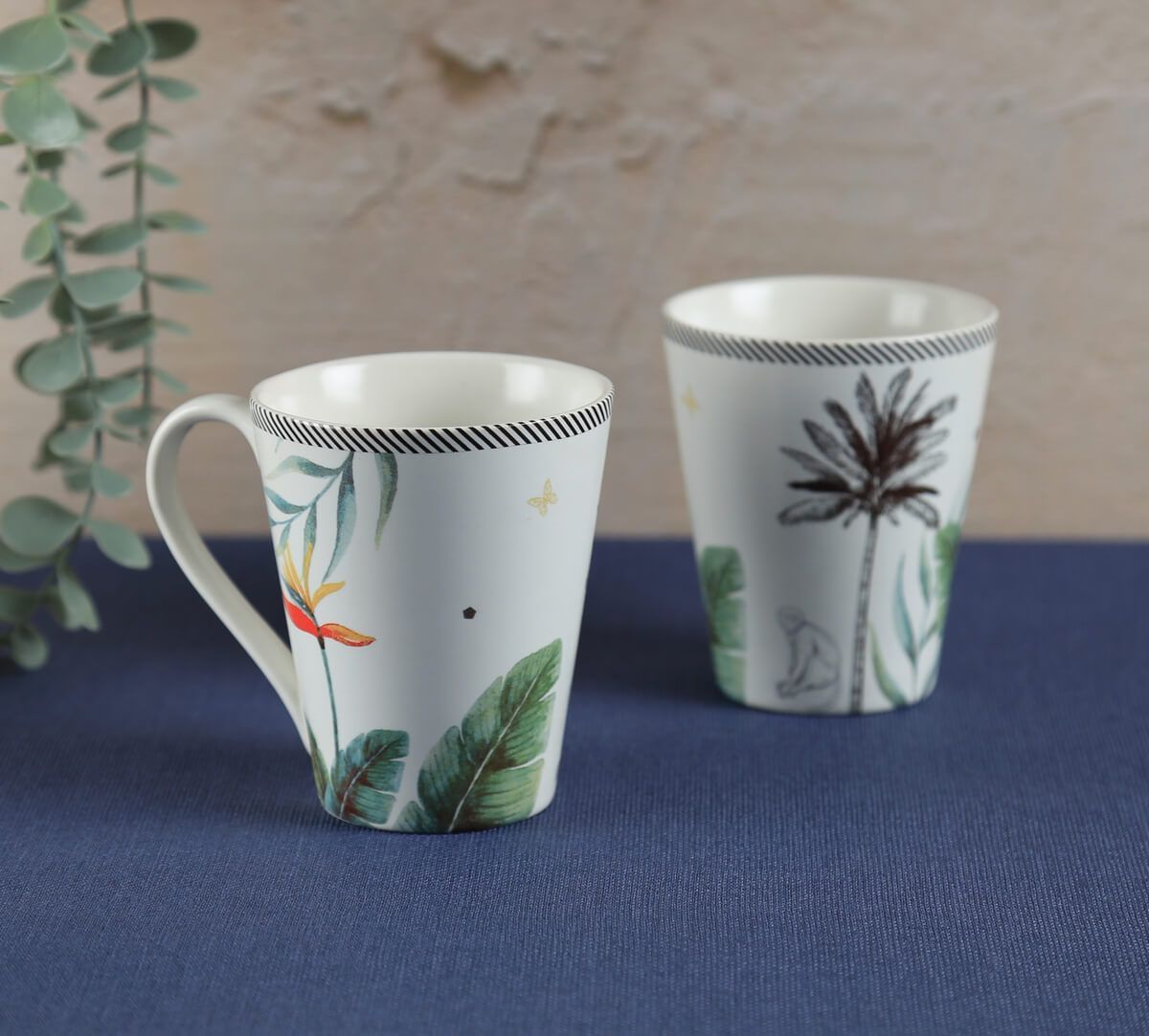 India Circus by Krsnaa Mehta Strelizia's Garden Coffee Mug Set of 2