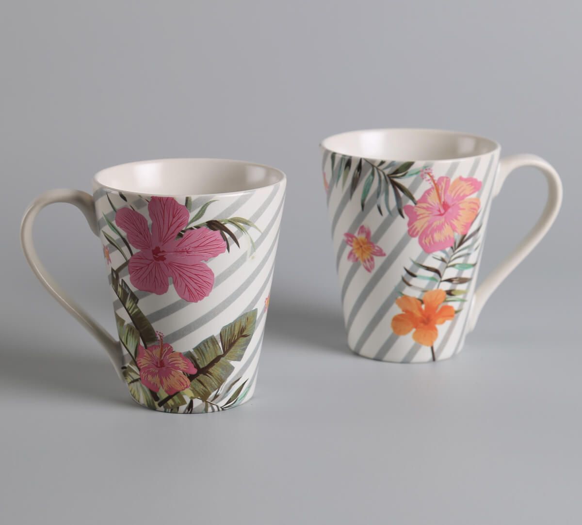 India Circus by Krsnaa Mehta Plumerias Plume Coffee Mug Set of 2