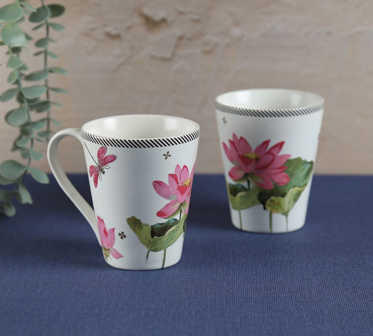 India Circus by Krsnaa Mehta Lotus Pond Katori Coffee Mug Set of 2