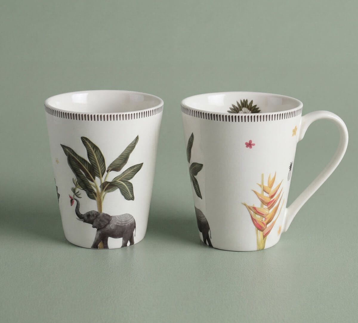 India Circus by Krsnaa Mehta Travellers Garden Coffee Mug Set of 2