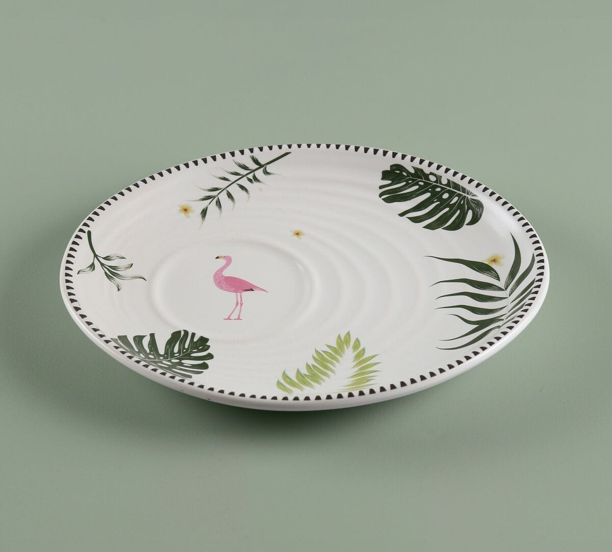 India Circus by Krsnaa Mehta Foraging Flamingo Cup & Saucer Set of 4