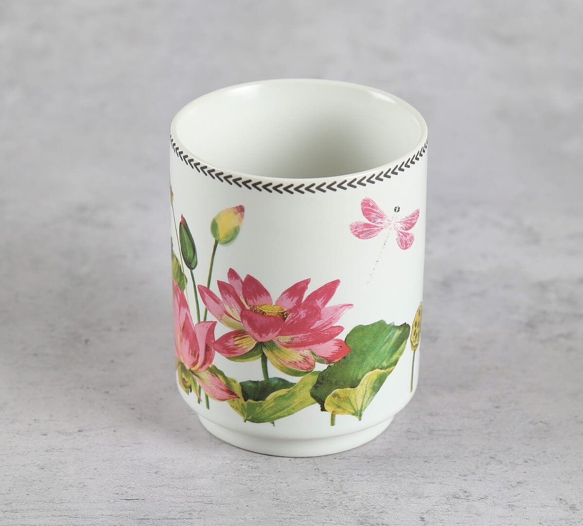 India Circus by Krsnaa Mehta Lotus Pond Porcelain Oval Cylindrical Set of 2