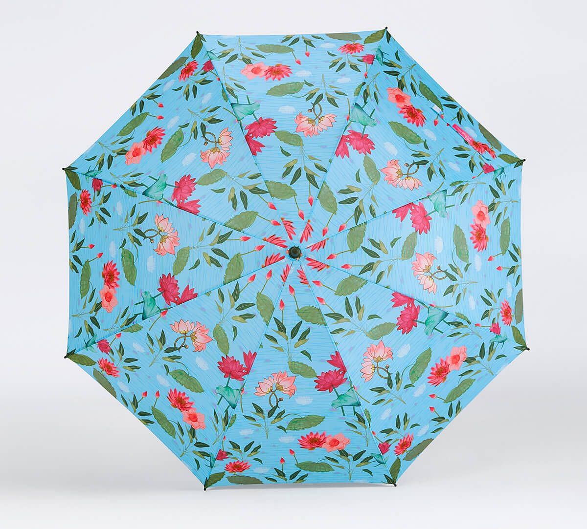 India Circus by Krsnaa Mehta Blossomy Mosaic Long Umbrella