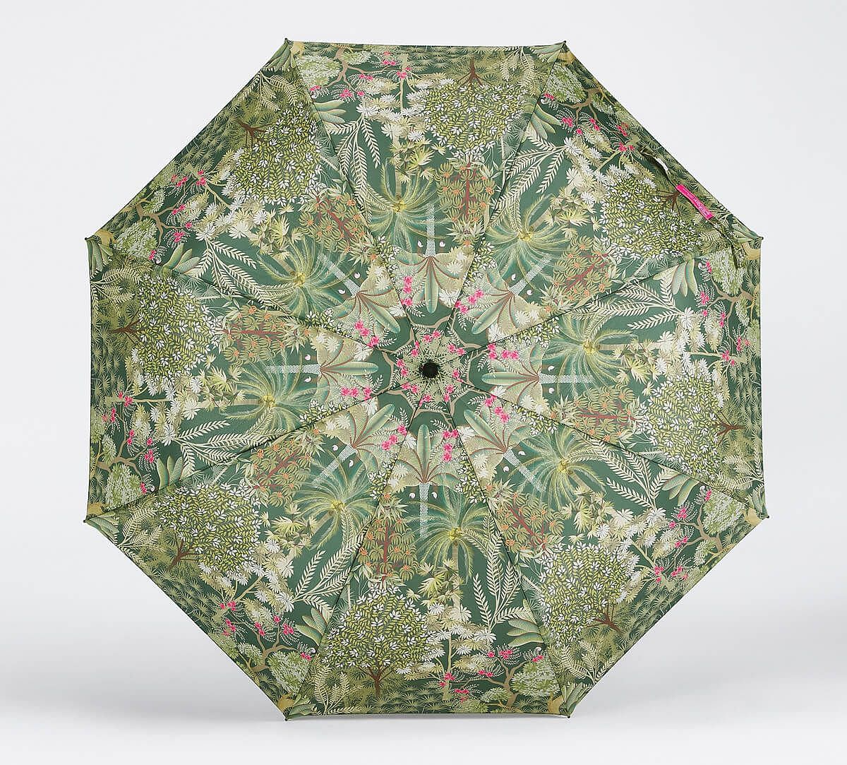India Circus by Krsnaa Mehta Garden of Grace 3 Fold Umbrella
