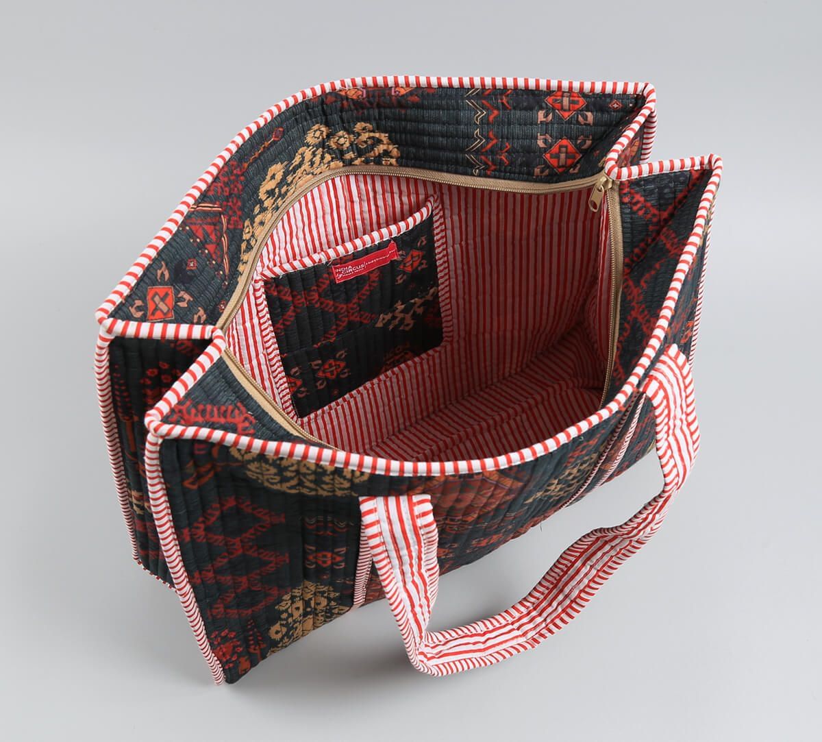 India Circus by Krsnaa Mehta Enchanting Mirage Quilted Tote Bag