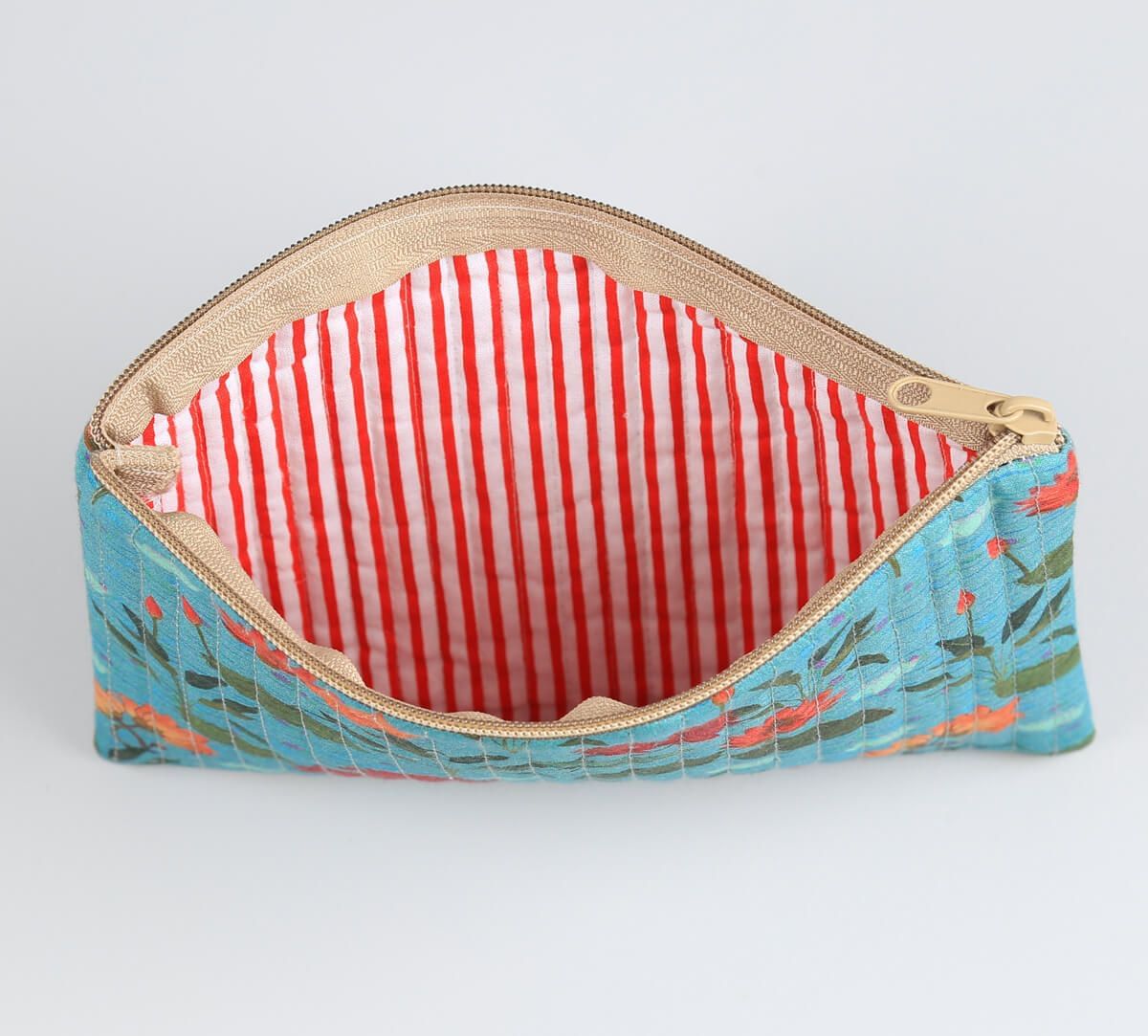 India Circus by Krsnaa Mehta Blossomy Mosaic Quilted Utility Pouch Set of 2