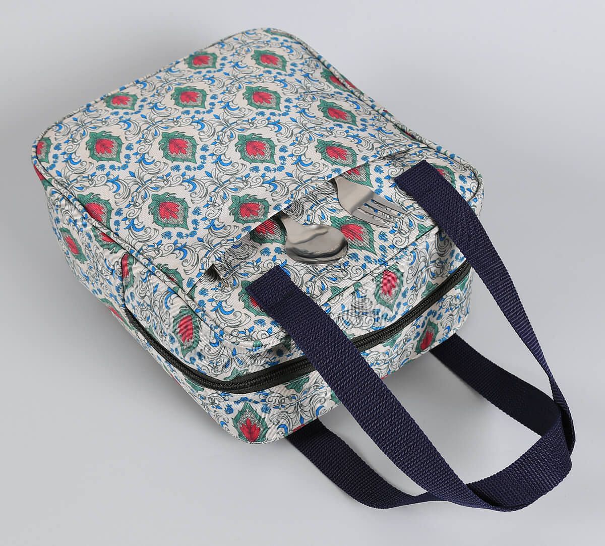 India Circus by Krsnaa Mehta Rosebuds of Damask Insulated Lunch Bag